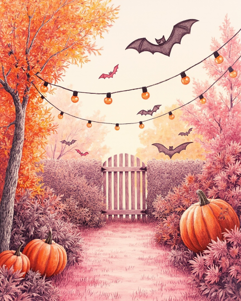 Halloween e-card design