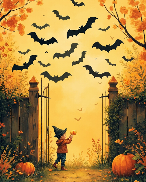 Halloween e-card design