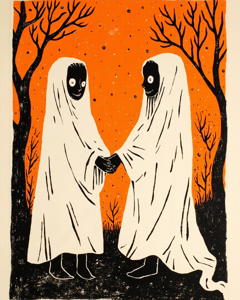 Halloween e-card design