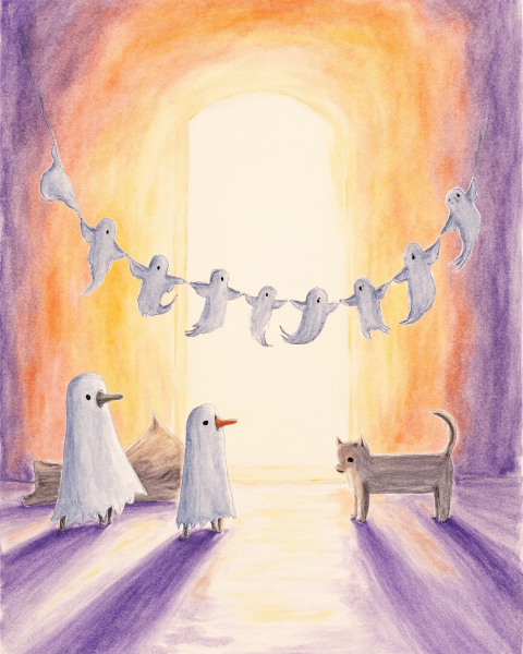 Halloween e-card design