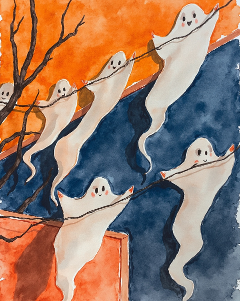 Halloween e-card design