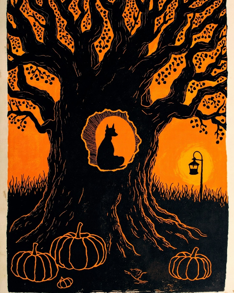 Halloween e-card design