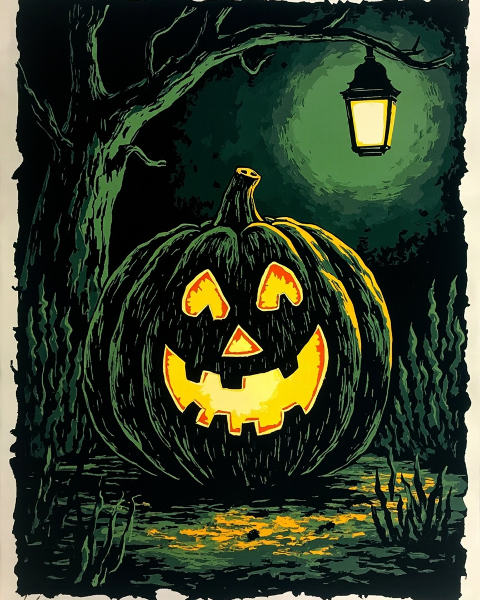 Halloween e-card design