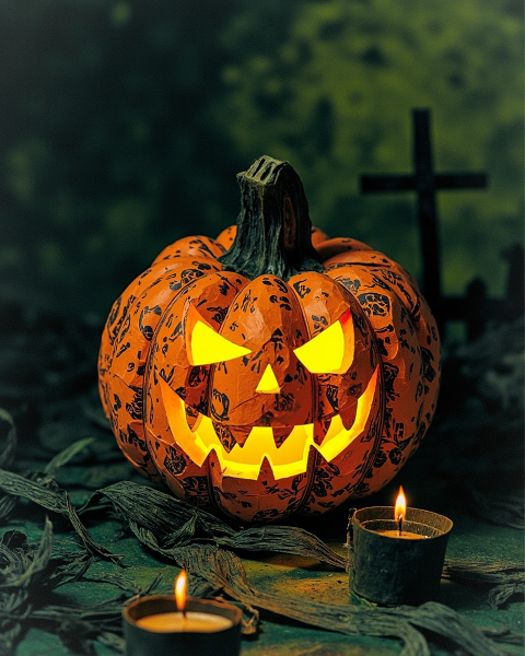 Halloween e-card design