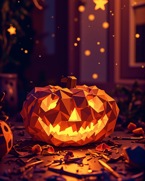Halloween e-card design