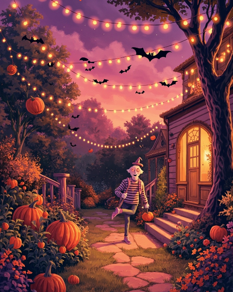 Halloween e-card design