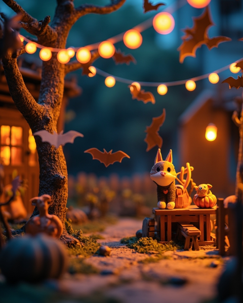 Halloween e-card design