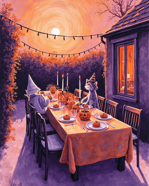 Halloween e-card design