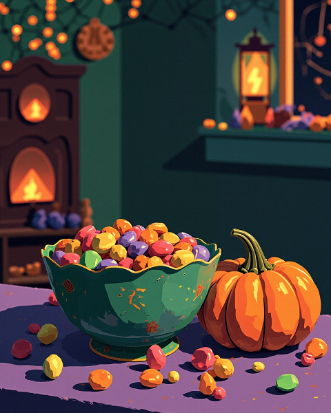Halloween e-card design