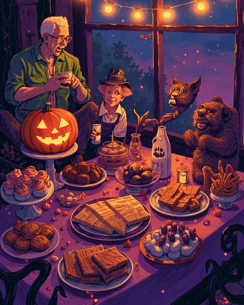 Halloween e-card design