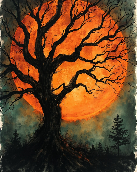 Halloween e-card design