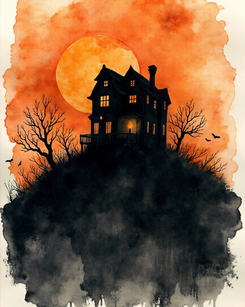 Halloween e-card design