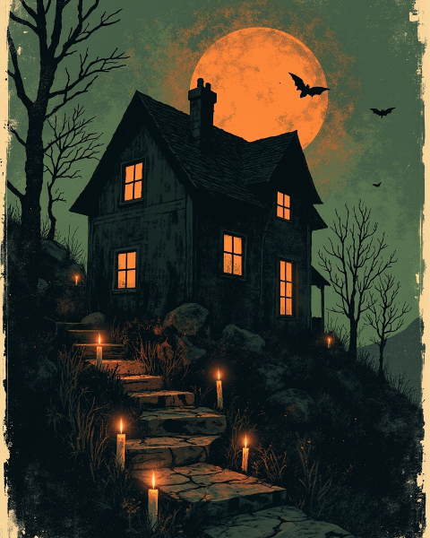Halloween e-card design