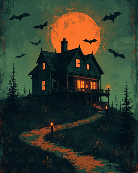 Halloween e-card design