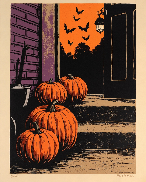 Halloween e-card design