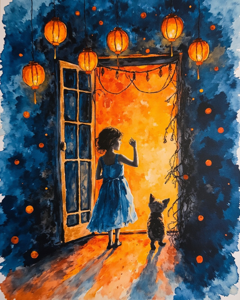 Halloween e-card design