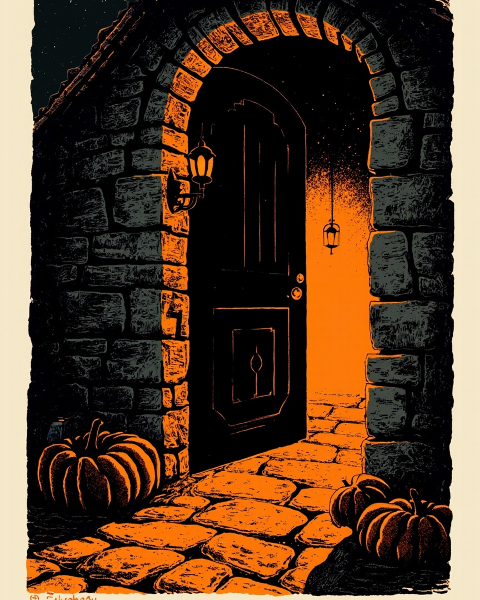 Halloween e-card design