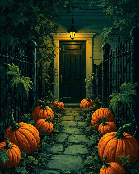 Halloween e-card design