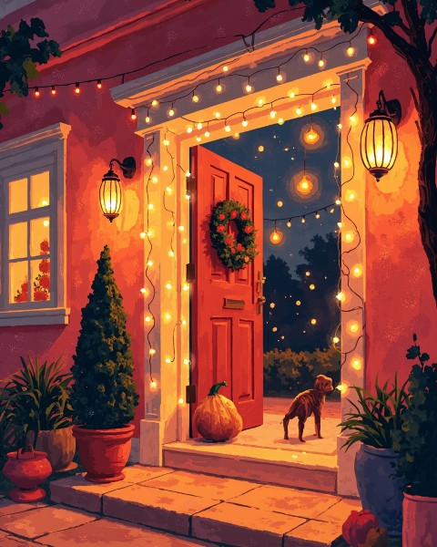 Halloween e-card design