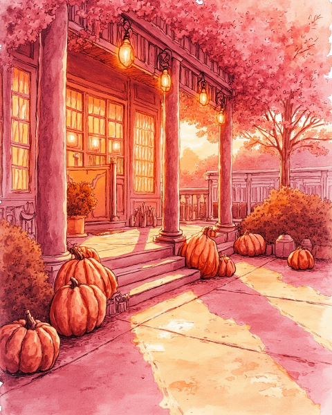 Halloween e-card design