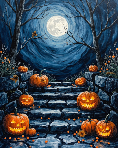 Halloween e-card design