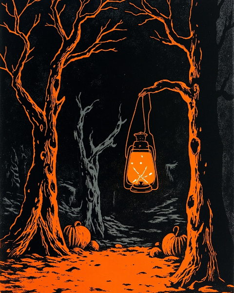 Halloween e-card design