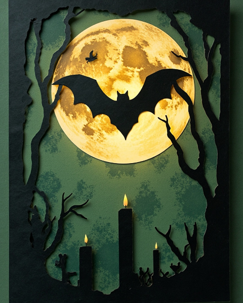 Halloween e-card design