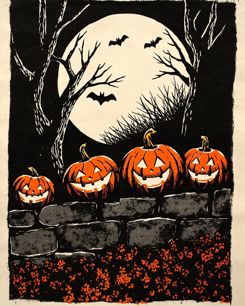 Halloween e-card design