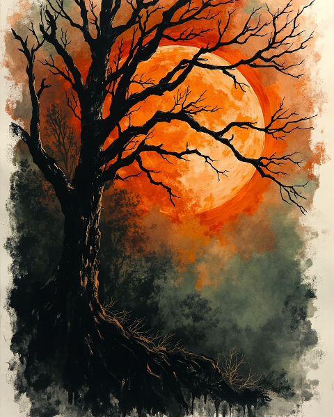 Halloween e-card design
