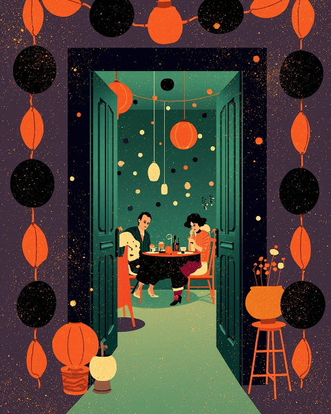 Halloween e-card design