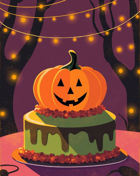 Halloween e-card design
