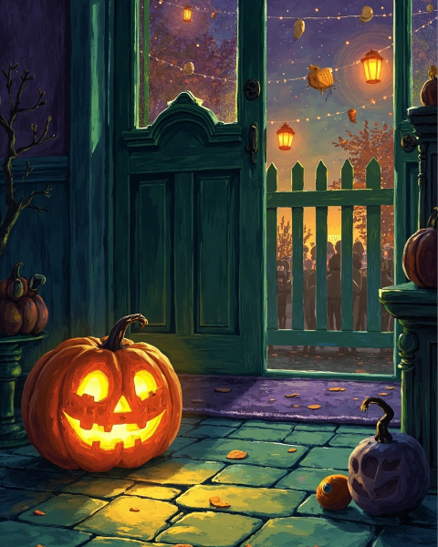Halloween e-card design