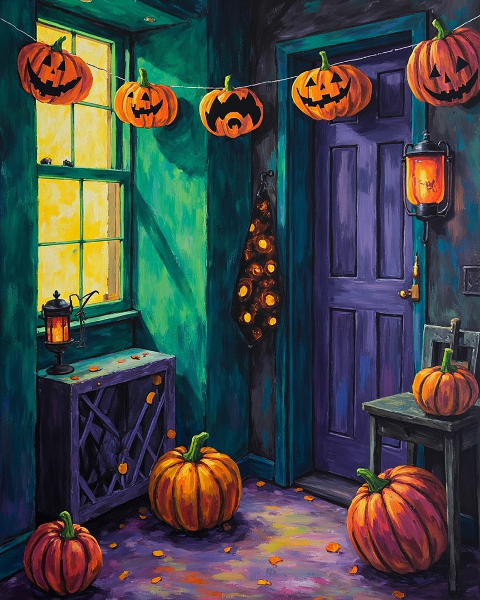 Halloween e-card design