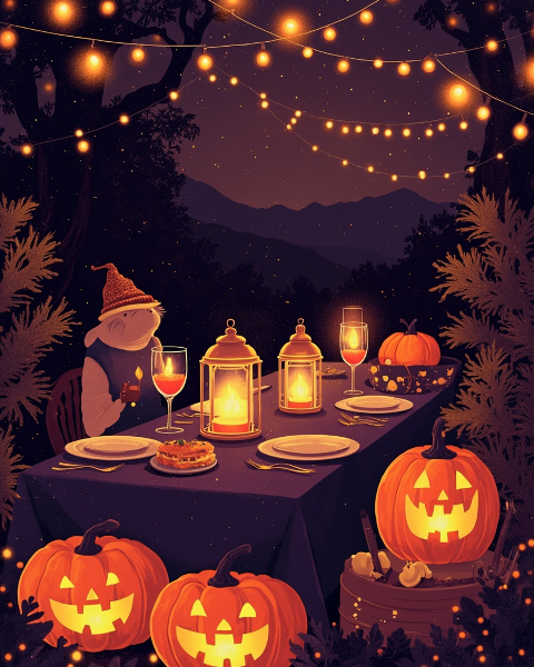 Halloween e-card design