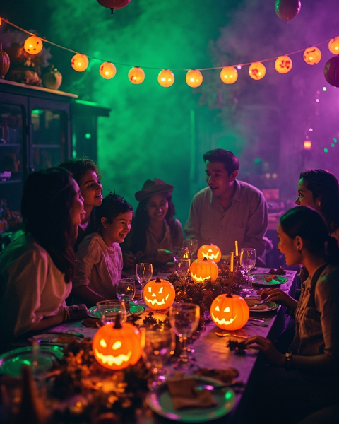 Halloween e-card design