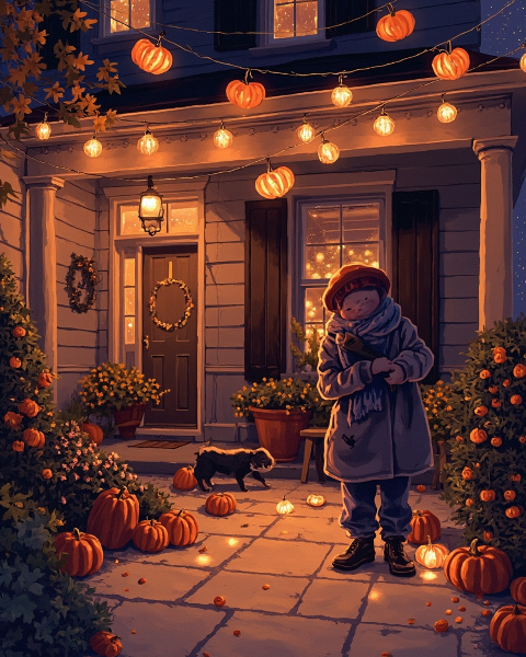 Halloween e-card design