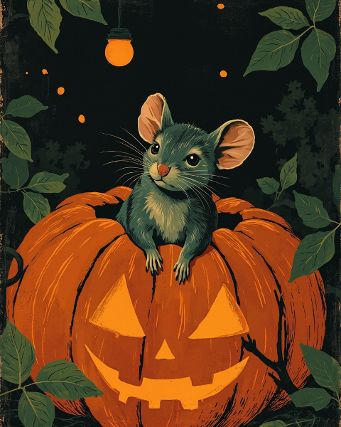 Halloween e-card design
