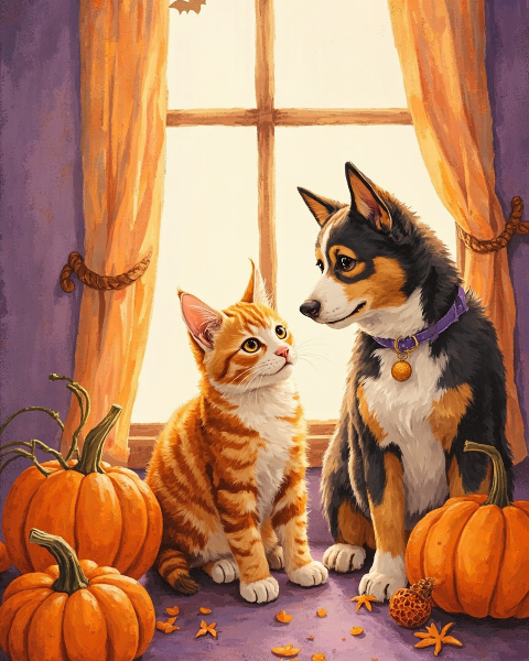 Halloween e-card design