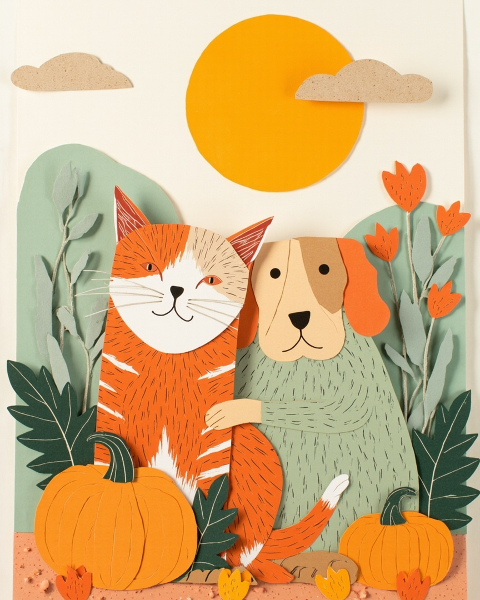 Halloween e-card design