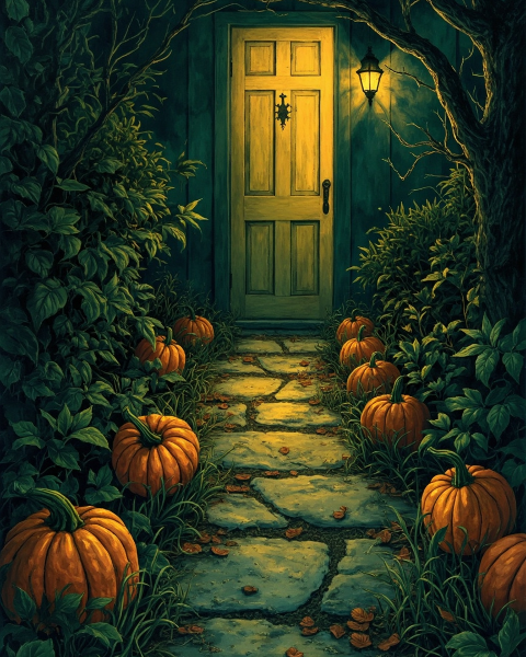 Halloween e-card design