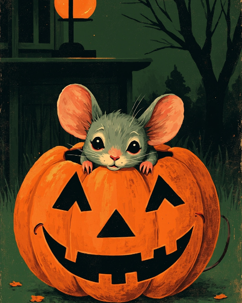 Halloween e-card design