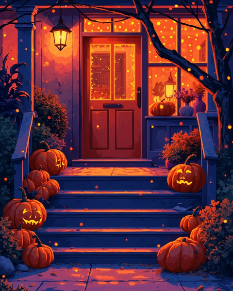 Halloween e-card design