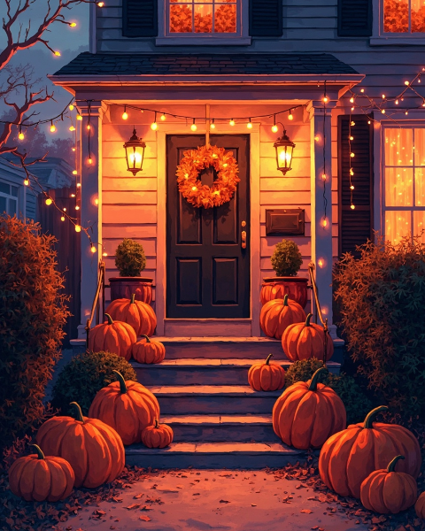 Halloween e-card design