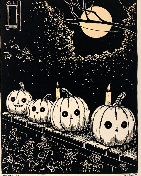 Halloween e-card design