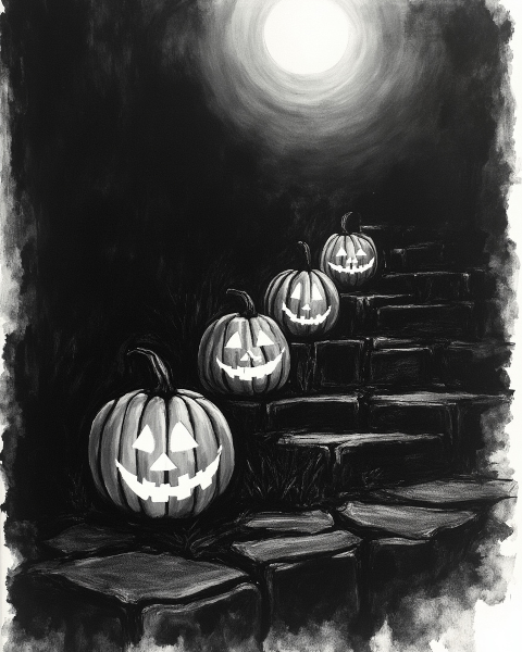 Halloween e-card design