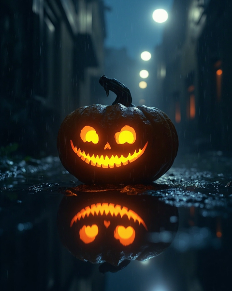 Halloween e-card design