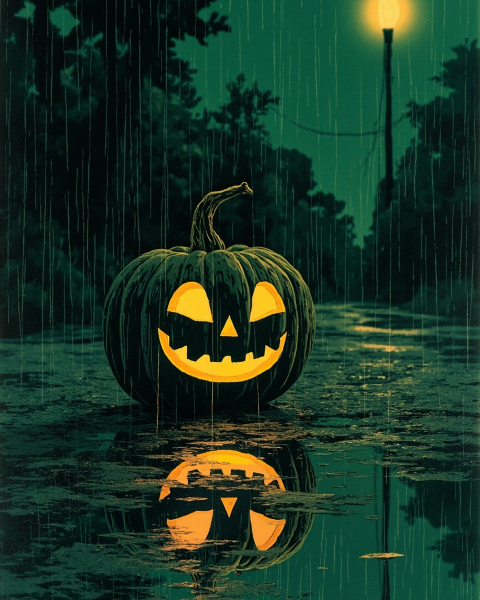 Halloween e-card design