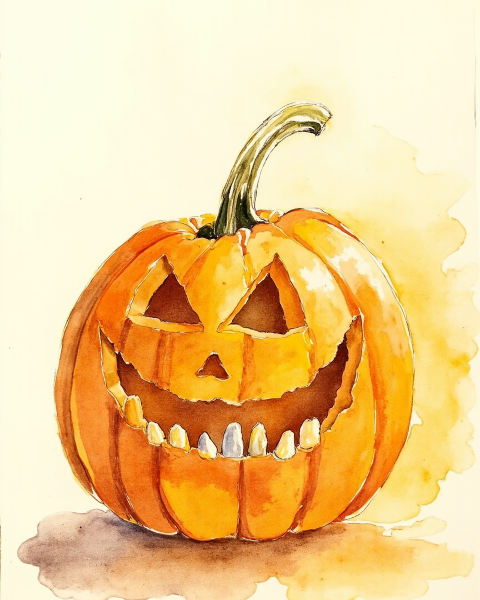 Halloween e-card design