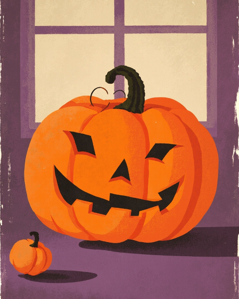 Halloween e-card design