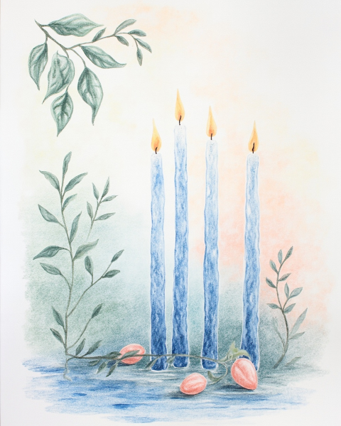 Hanukkah e-card design